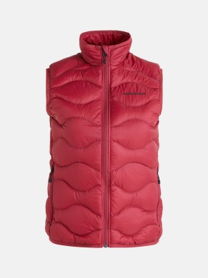 Peak Performance Helium Women's Down Vest Red | EKE21-485