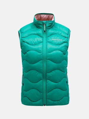 Peak Performance Helium Women's Down Vest Green | KBP62-833