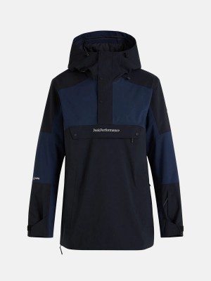 Peak Performance Insulated 2L Anorak Men's Ski Jacket Black / Navy | WPM32-956