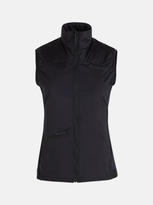 Peak Performance Insulated Women's Wind Vest Black | XRF29-159