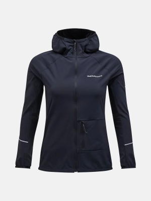 Peak Performance Light Woven Women's Wind Jacket Black | YAI35-686