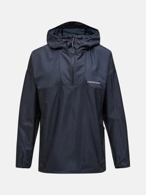 Peak Performance Lightweight Men's Wind Jacket Black | UCB11-449