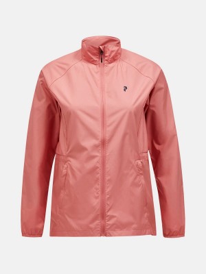 Peak Performance Lightweight Women's Wind Jacket Pink / Red | UBB20-557