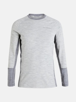 Peak Performance Magic Crew Men's Top Grey / Grey | ERG99-012