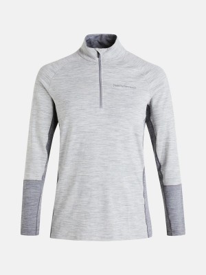 Peak Performance Magic Half Zip Men's Top Grey / Grey | TIM55-589