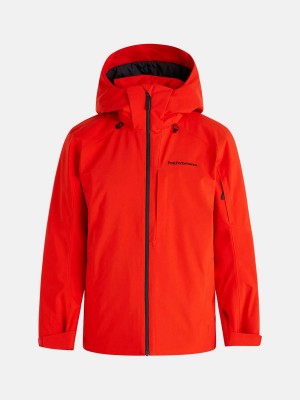 Peak Performance Maroon Insulated 2L Men's Ski Jacket Red | BDW25-425