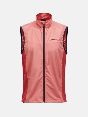 Peak Performance Meadow Men's Wind Vest Pink / Red | DWN59-254