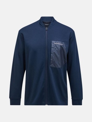 Peak Performance Midlayer Men's Jacket Navy | AFV24-858