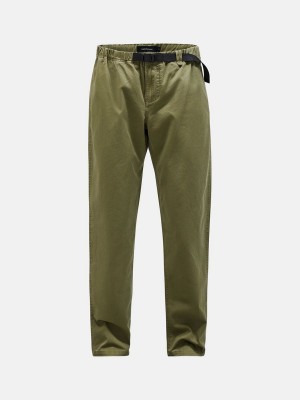 Peak Performance Moment Comfort Men's Pants Olive | GWT83-228