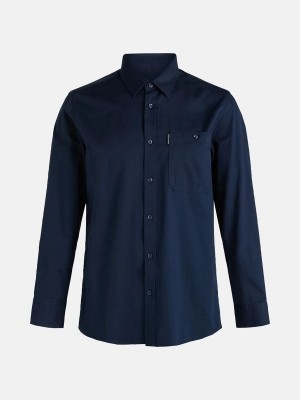 Peak Performance Moment Skiers Men's Shirt Navy | PFT55-504