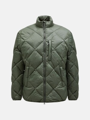 Peak Performance Mount Men's Down Jacket Green | POL42-386