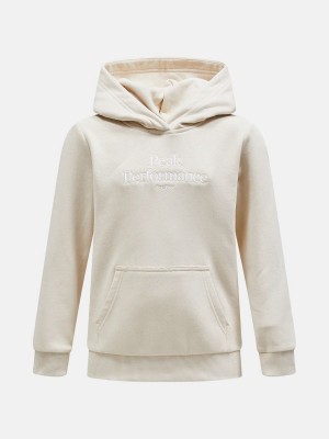 Peak Performance Original Kids' Hoodie Beige | VAC20-770