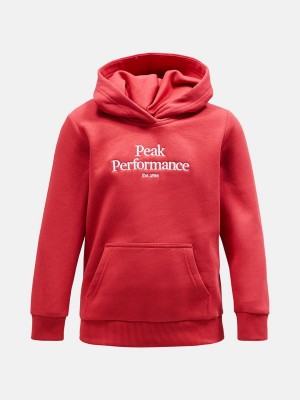 Peak Performance Original Kids' Hoodie Red | UNB72-116