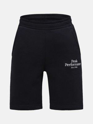 Peak Performance Original Kids' Shorts Black / White | OHI81-197