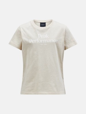 Peak Performance Original Kids' T-Shirt Beige | VTW87-532