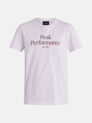 Peak Performance Original Kids' T-Shirt Pink | RVL22-512