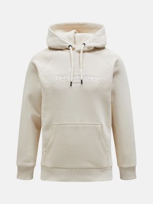 Peak Performance Original Men's Hoodie Beige | BBJ60-142