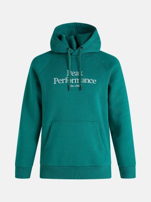 Peak Performance Original Men's Hoodie Green | ZTF41-334