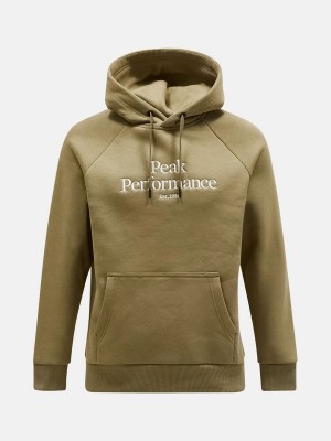 Peak Performance Original Men's Hoodie Olive | VLX20-946