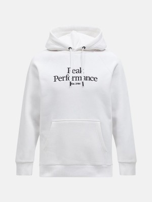 Peak Performance Original Men's Hoodie White / Black | CCZ88-935