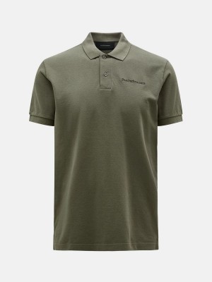 Peak Performance Original Men's Polo Shirt Green | RTJ15-818