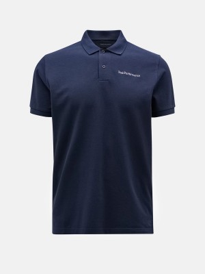 Peak Performance Original Men's Polo Shirt Navy | QHS27-040