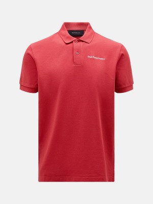 Peak Performance Original Men's Polo Shirt Red | ELK42-434