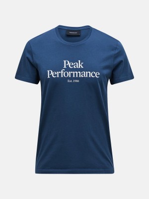 Peak Performance Original Men's T-Shirt Blue | NMO17-905