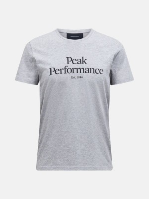 Peak Performance Original Men's T-Shirt Grey / Black | KFR46-528