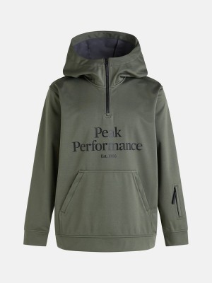 Peak Performance Original Ski Softshell Hood Men's Ski Jacket Green | VHF73-283