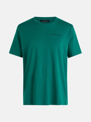 Peak Performance Original Small Logo Men's T-Shirt Green | BYS17-058