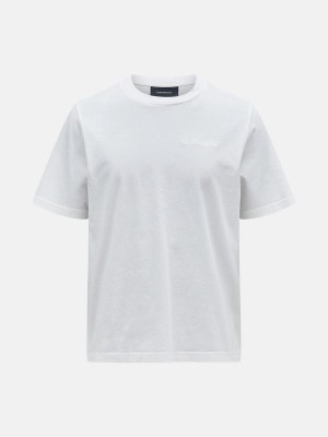 Peak Performance Original Small Logo Men's T-Shirt White | SLS22-428