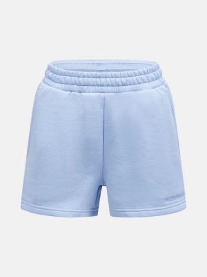 Peak Performance Original Small Logo Women's Shorts Blue | FDC54-895