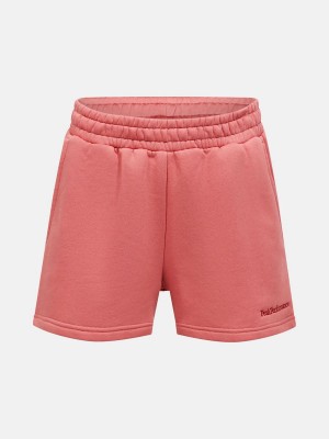 Peak Performance Original Small Logo Women's Shorts Pink | LBU99-669