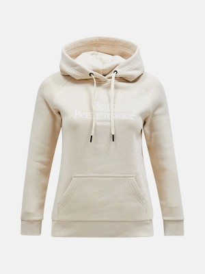 Peak Performance Original Women's Hoodie Beige | XHB11-480