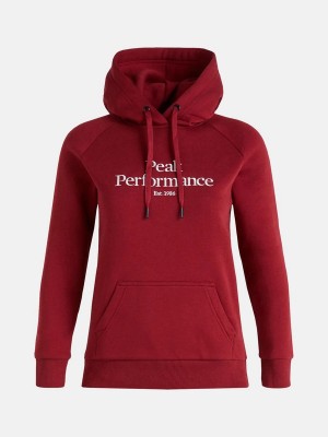 Peak Performance Original Women's Hoodie Red | NZF24-530