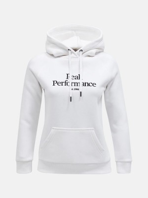 Peak Performance Original Women's Hoodie White / Black | LEF84-805