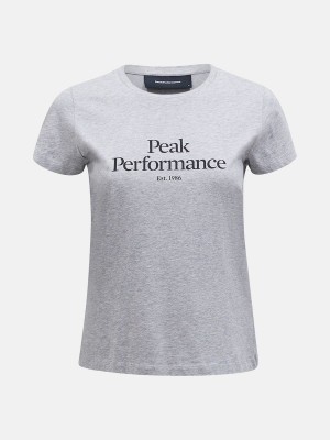 Peak Performance Original Women's T-Shirt Grey / Black | WZW16-556