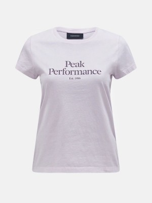 Peak Performance Original Women's T-Shirt Purple | YWH73-336