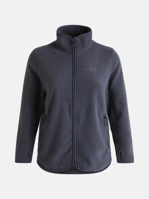 Peak Performance Pile Zip Women's Jacket Grey | HXV28-641