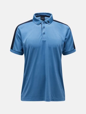 Peak Performance Player Men's Polo Shirt Blue / Navy | OII11-160