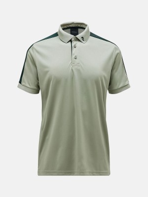 Peak Performance Player Men's Polo Shirt Green / Green | YHJ57-562