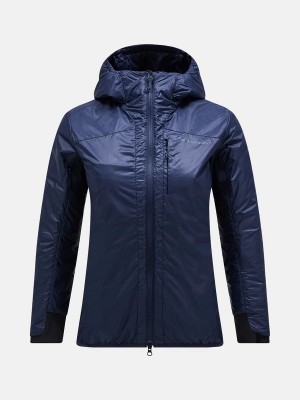 Peak Performance Radiance Hood Women's Ski Jacket Navy | MWW95-174