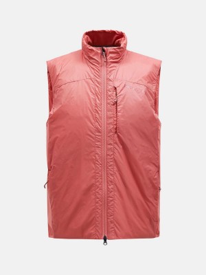 Peak Performance Radiance Hybrid Men's Vest Pink | MFQ61-388