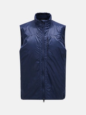 Peak Performance Radiance Hybrid Men's Vest Navy | NLJ21-381