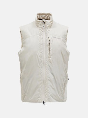 Peak Performance Radiance Hybrid Men's Vest Beige | OGJ83-302