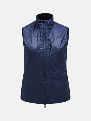 Peak Performance Radiance Hybrid Women's Vest Navy | XOA85-642