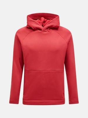 Peak Performance Rider Tech Men's Hoodie Red | SCC98-832