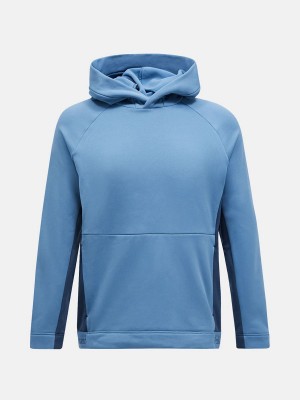 Peak Performance Rider Tech Men's Hoodie Blue / Blue | FYC56-716