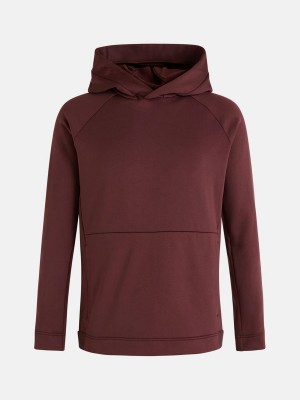 Peak Performance Rider Tech Men's Hoodie Burgundy | BPJ23-229